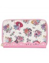 Cartera loungefly disney princesas tatuajes aop zip around wallet