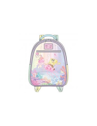 Mini mochila loungefly nikelodeon bob esponja medusas pastel