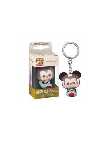 Funko pop keychain llavero disney 50th aniversario walt disney mickey cohete espacial 60392