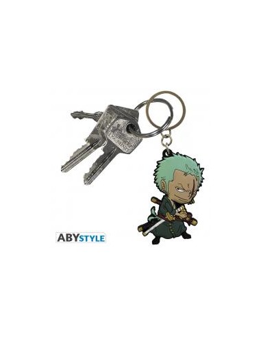 Llavero pvc abystyle one piece zoro super deformed