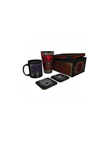 Pack vaso xxl + taza + dos posavasos gb eye dungeons & dragons ampersand