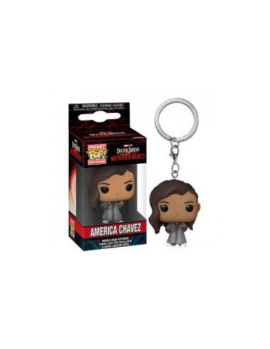 Funko pop keychain llavero marvel doctor strange multiverso de la locura america chavez 62404