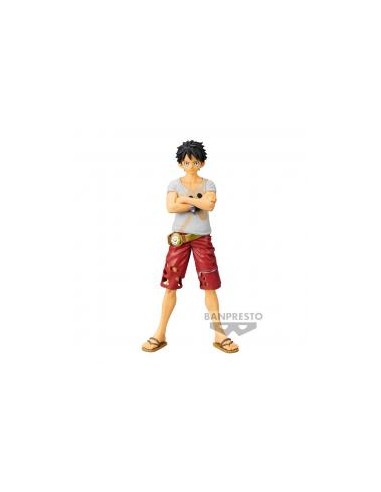 Figura banpresto one piece dxf the grandline men film red monkey d. luffy vol. 6