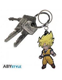 Llavero abystyle pvc  dragon ball goku super saiyan