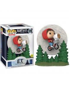 Funko pop e.t el extraterrestre figura elliot & e.t volando glow in the dark 50769