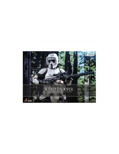 Figura 1 - 6 hot toys scout trooper movies masterpiece series -  star wars the return of the jedi