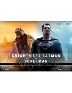 Set figuras hot toys television masterpiece series -  zack snyder's justice league -  knightmare batman and superman