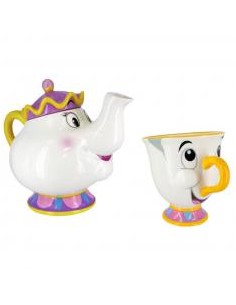 Pack paladone disney la bella y la bestia tetera mrs potts y taza chip