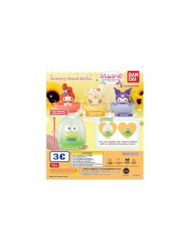 Set gashapon figuras bandai lote 40 articulos sanrio characters gemries 6 jewelry stand series