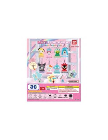 Set gashapon figuras bandai lote 40 articulos sanrio characters charm best personal marker colgantes