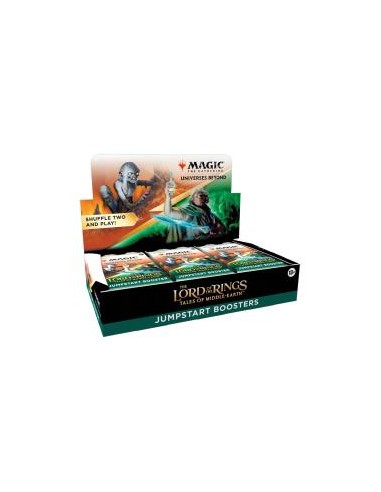 Caja de cartas magic the gathering jumpstart boosters the lord of the rings 18 unidades inglés