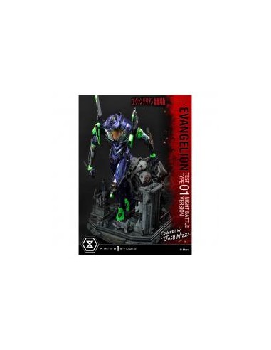 Figura prime 1 studio evangelion test type 01 night battle version concept by josh nizzi 67 cm