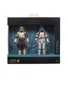 Pack 2 figuras hasbro star wars the black series ahsoka captain enoch & night trooper