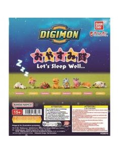 Surtido bandai gashapon digimon let s sleep well 40 articulos