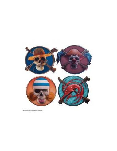 Set 4 posavasos cinereplicas one piece ＃1