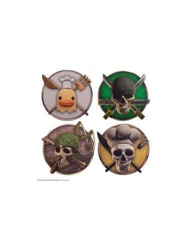 Set 4 posavasos cinereplicas one piece ＃2