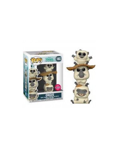 Funko pop disney raya y el ultimo dragon ongis flocked terciopelo exclusivo 50556