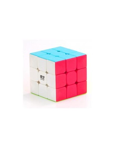 Cubo de rubik qiyi 3x3 stickerless o bordes negros