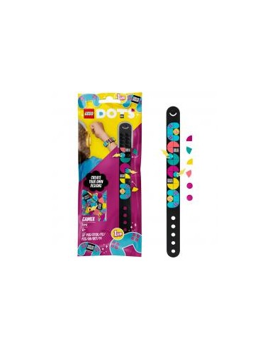 Lego dots pulsera con amuletos gamer