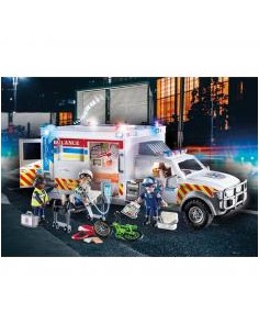 Playmobil vehiculo de rescate: us ambulance