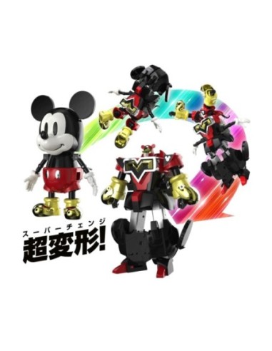 SUPER CHANGE MICKEY MOUSE BY KUNIO OKAWARA FIGURA 12,5 CM DISNEY CHARACTERS CHOGOKIN