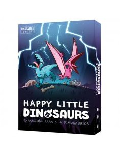 Juego de mesa happy little dinosaurs expansion para 5 - 6 dinosaurios (jugadores)