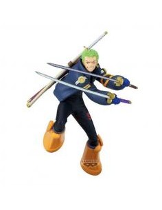 Figura banpresto one piece battle record collection roronoa zoro 16cm