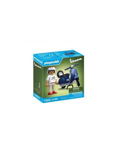 Playmobil vespa 150 sprint veloce azul