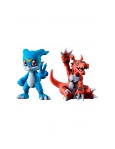 Figuras ichibansho digimon two forces that radiate light veemon & guilmon