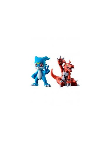 Figuras ichibansho digimon two forces that radiate light veemon & guilmon