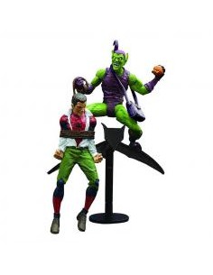 Figura diamond select toys marvel classic the amazing spider - man re - run green gobling vs spider - man 18cm