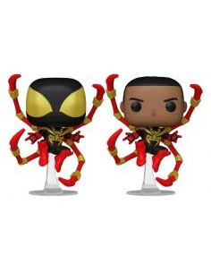 Funko pop marvel spider - man comics miles morales iron spider w - chase aleatorio