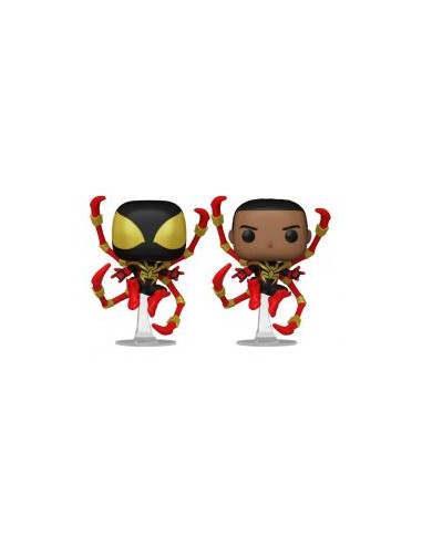 Funko pop marvel spider - man comics miles morales iron spider w - chase aleatorio